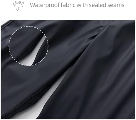 Adorel Boys Waterproof Trousers Rain With Stirrups Reflective