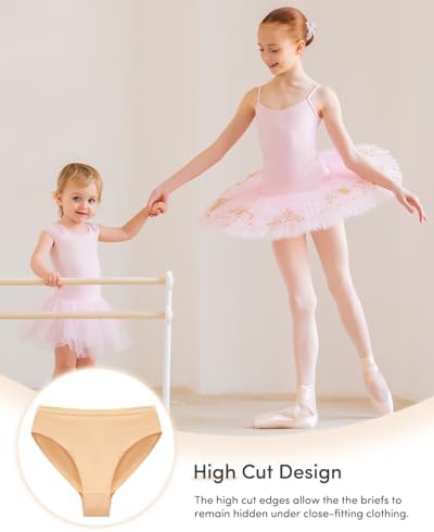 Adorel Girls Dance Underwear Ballet Knickers Cotton Pack Of 3
