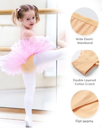 Adorel Girls Dance Underwear Ballet Knickers Cotton Pack Of 3