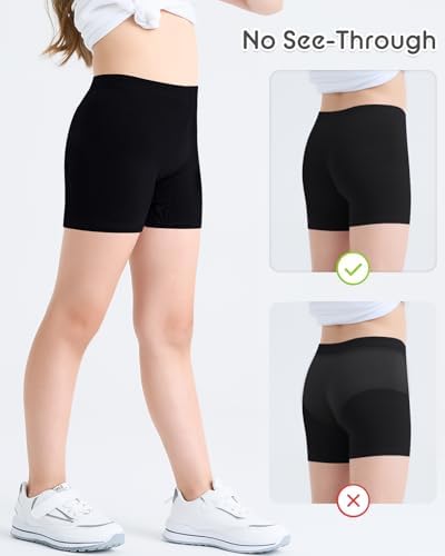 Adorel Girls Shorts Cycling Short Leggings Sports Cotton Summer Pack Of 3