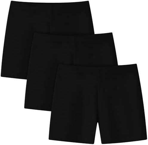 Adorel Girls Shorts Cycling Short Leggings Sports Cotton Summer Pack of 3