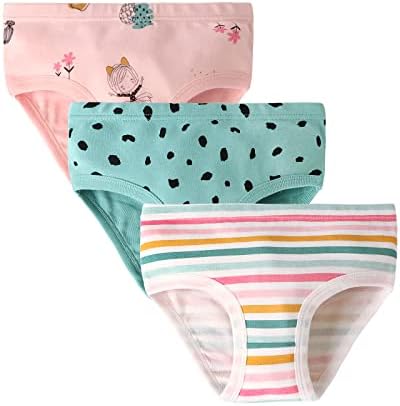 Adorel Girls' Underwear Toddler Knickers Pants Briefs Cotton Pack Of 12