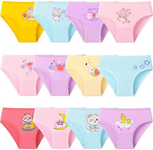 Adorel Girls Underwear Toddler Knickers Pants Cotton Pack of 12