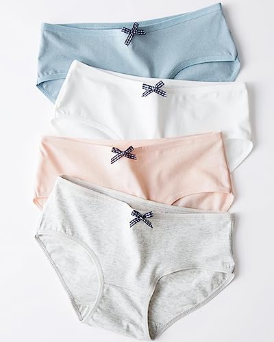 Adorel Teen Girls Knickers Mid Waist Briefs Underpants Pack Of 10