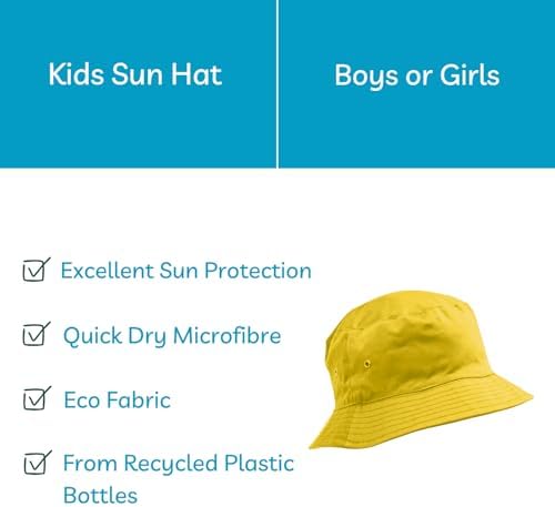 Adventure Togs Kids Bucket Hat - Sun Hat For Girls Or Boys With UV Protection - Quick Drying Microfibre UPF 40+