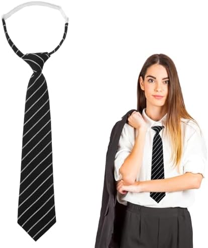 AHQiZFX Ties for Women Adjustable Pre Tied Clip On Ties for Girls Boys Uniform School JK/JC Cosplay Wedding Party Prom T-shirt Accessory 13.4" x 2.66"