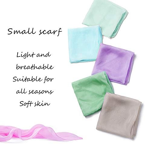 AIDCARE Juggling Dance Scarves 30 Pcs Square Dance Scarf Magic Movement Scarves Performance Props Accessories 60x60cm 10 Colors