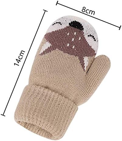 AIDIER Baby Boys Girls Winter Knitted Mittens Warm Fleece Lined Gloves For Kids 0-3 Years