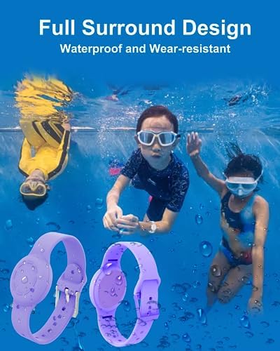 Airtag Bracelet For Kids Airtag Wristband Kids With Adjustable Airtag Band Waterproof Silicone Airtag Holder Airtag Bracelet Compatible Apple Air Tag For Toddlers Kids Adults
