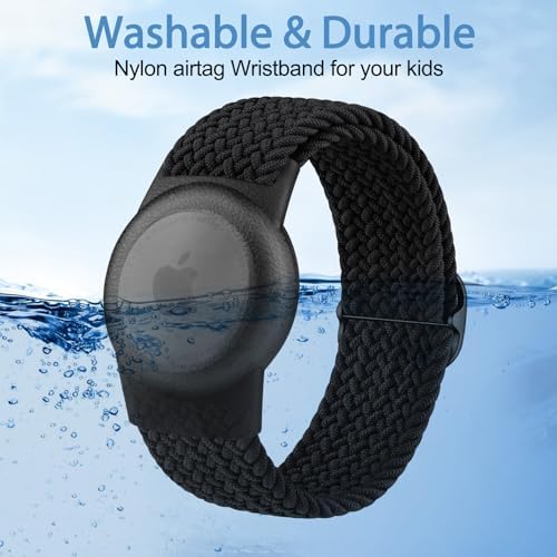 Airtag Watch Strap For Kids Air Tag Wristband Holder For Apple Item Finder Stretchy Adjustable Bracelet For Child Boys Girls