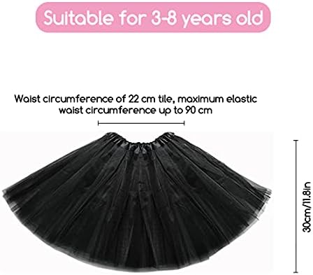 AISOO Girls Tutu Skirts Toddler Kids Princess Dress 3 Layered Ruffle Tiered Ballet Dance Performance Tulle Costumes For Christmas Halloween New Year Birthday Theme Party Holiday Wedding Daily Wear