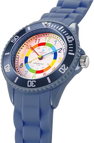 Alienwork Kids Children's Teacher Watch Boys Girls Learning Time Waterproof 5 ATM