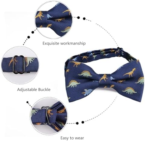 Alizeal Boys Pre-tied Bow Tie Novelty Adjustable Birthday Wedding Party Prom Kids Bow Tie