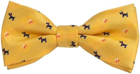 Alizeal Boys Pre-tied Bow Tie Polka Dot Stripe Novelty Pattern Birthday Party School Kids Bow Tie