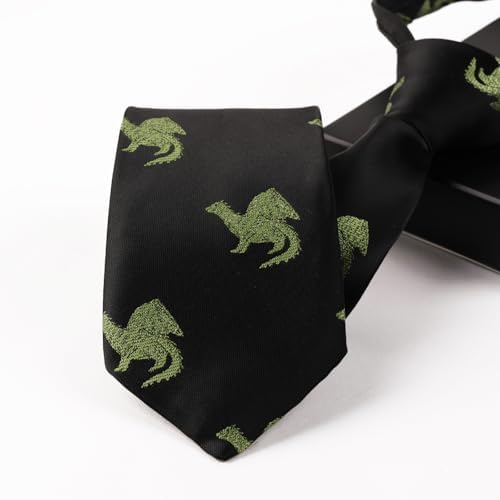 Alizeal Boys Zipper Novelty Tie Pre-tied Skinny Kids Children School Prom Party Necktie