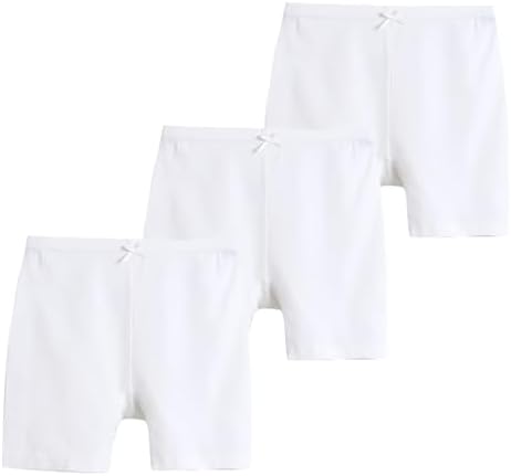 Allmeingeld Girls' Shorts Cycling Short Under Dress 3 Pack Set for 3-12 Years