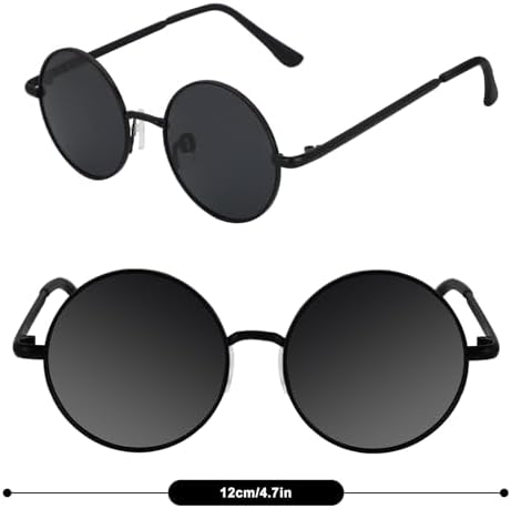 ALLY-MAGIC Kids Sunglasses Round Metal Frame Childrens Sun Glasses Polarized Circle Sunglasses For Children Lightweight Frame UV400 Retro Classic Style Y9ETYKMJ