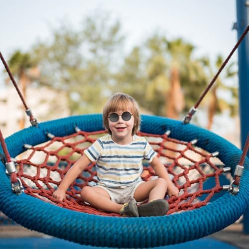 ALLY-MAGIC Kids Sunglasses Round Metal Frame Childrens Sun Glasses Polarized Circle Sunglasses For Children Lightweight Frame UV400 Retro Classic Style Y9ETYKMJ