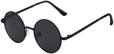 ALLY-MAGIC Kids Sunglasses Round Metal Frame Childrens Sun Glasses Polarized Circle Sunglasses for Children Lightweight Frame UV400 Retro Classic Style Y9ETYKMJ