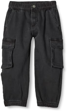 Amazon Essentials Boys' Stretch Denim Cargo Jeans