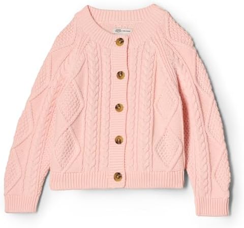 Amazon Essentials x Sofia Grainge Unisex Toddlers and Babies' Fisherman Cardigan Sweater