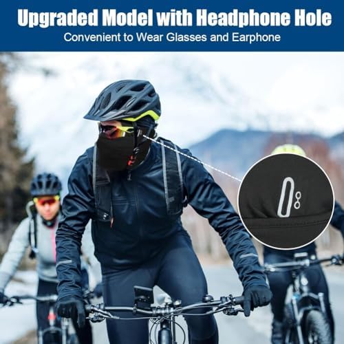 AMFUN Winter Balaclava For Men Ski Mask Windproof Cycling Balaclava Thermal Head Cover Face Mask For Men Women Outdoor Sports Motorcycle Cycling