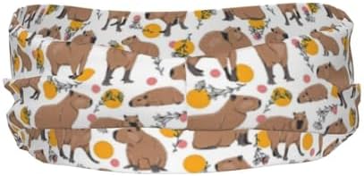 Animal Capybaras Pattern Headbands Sports Sweatband Athletic Exercise Bands Turban Hair Head For Men Women Yoga Fitness