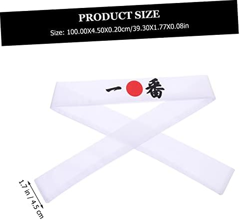 Anneome 2Pcs Japanese Bushido Headband For Sports And Cooking Chef Sweat Absorbent Hairband Traditional Ninja Style Kitchen And Exercise Accessory