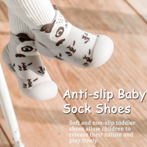 Anti Slip Baby Toddler Socks Shoes Cartoon Baby First Walking Shoes With Soft Sole For Girl Boy 0-24 Months Indoor