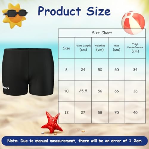 Aomig Boys Swimming Trunks Boy's Swim Trunks With Elasticated Waist Kids Cartoon Shark Beach Shorts Children Elasticated Waist Blue Beach Swimming Trunks