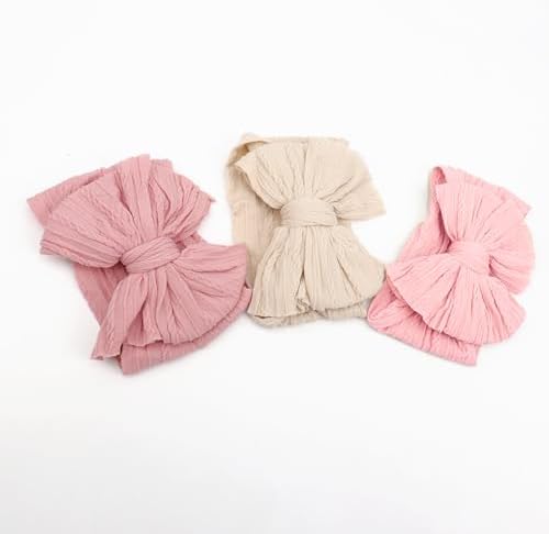 AQOKKA Baby Bows Headbands Nylon Baby Girl Headbands Newborn Hairbands Toddler Hair Accessories For Girls Infant Kids