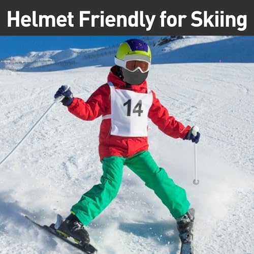 Arcweg Kids Balaclava Ski Mask - Thermal Fleece Neck Warmer Winter Windproof Face Hood For Boys Girls - Fits Under Helmets For Skiing Running Cycling