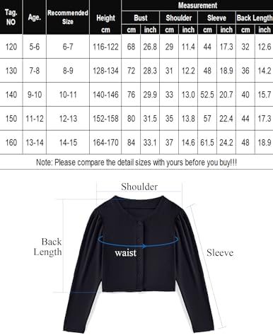 Arshiner Bolero Girls Festive Cardigan Children Puff Sleeve Jacket With Button Bolero For Communion Dress Baptism Dress 5-14 Years