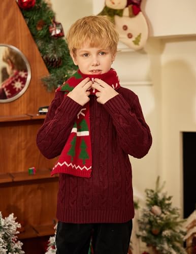 Arshiner Boys Knit Jumper Light Half Zip Children's Casual School Pullover Sweater For Autumn Winter Kids Knitwear Pullover 5-14 Years