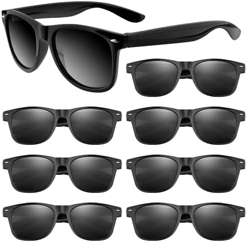 ASTARON 8 Pack Kids Party Sunglasses Bulk for Kids Summer Beach Party Birthday Party Favors Supplies Goody Bag Filler