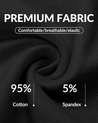 Auranso 5 Pack Black Girls Cycling Shorts Cotton Kids Childrens Dance Shorts Summer PE School Sports Shorts Leggings