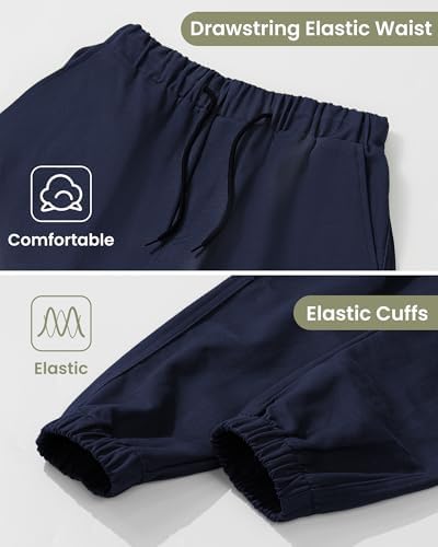 Auranso Boys Cargo Trousers Kids Elasticated Waist Joggers Outdoor Casual Pants With Pockets Drawstring For Children 8-13 Years