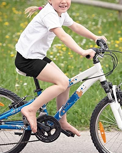 Auranso Girls Cycling Shorts Age 5-14 Teen Kids Cotton PE Dance Cycle Gymnastic Shorts Breathable Under Dress Shorts For Girls 3 Pack