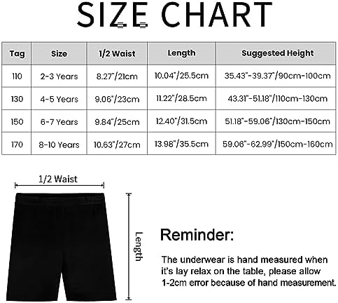 Auranso Girls Cycling Shorts Breathable 8 Pack Kids Dance Shorts Under Dress Comfy Childrens Cycle PE Shorts For Girls Age 2-10