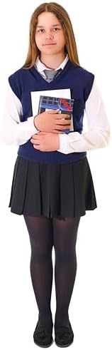 Aurellie Girls Opaque Plain School Tights 20 60 80 100 Denier 9-16 Years Packs Of 3