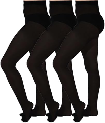 Aurellie Girls Opaque Plain School Tights 20 60 80 100 denier 9-16 Years packs of 3