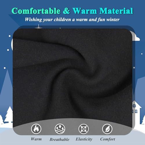 Awumbuk Winter Neck Warmer Kids Fleece Snood Scarves Windproof Neck Gaiter Multifunctional Winter Scarf Face Masks For Girls And Boys Skiing Running Outdoor Accessories Childrens 2 Pack