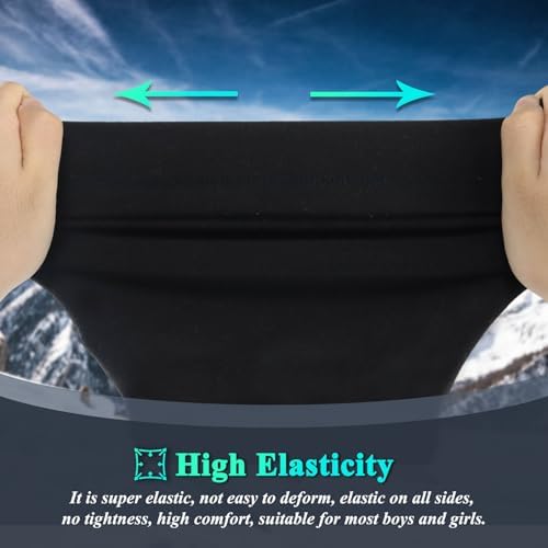 Awumbuk Winter Neck Warmer Kids Fleece Snood Scarves Windproof Neck Gaiter Multifunctional Winter Scarf Face Masks For Girls And Boys Skiing Running Outdoor Accessories Childrens 2 Pack