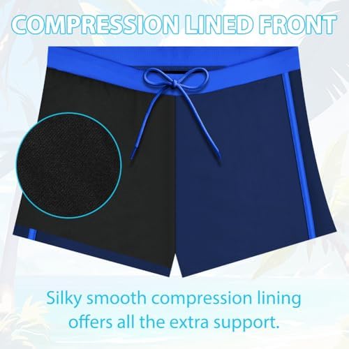 AYESY Boys Swimming Shorts Kids Swim Trunks Swimwear Swimming Costume With Lined And Elastic Waistband Quick Dry Beach Board Shorts For Age 7-14 Years