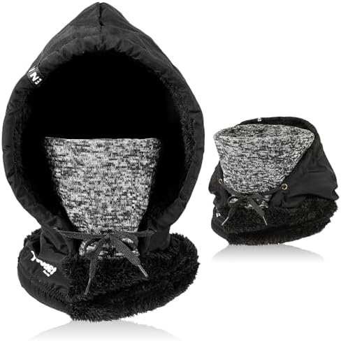 AYPOW Balaclava Windproof Ski Mask Thermal Fleece Lined Hood Hat Face Mask Waterproof Winter Balaclava Hat Thicken Snoods Hats Neck Warmer Men Women Cycling Motorcycle Skiing Camping Outdoor Sports