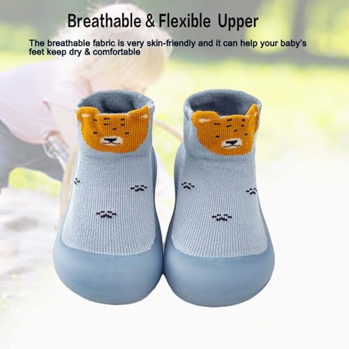 Baby Girls Boys First Walking Shoes Anti Slip Slippers Socks Barefoot Shoes Toddler Infant Non Slip Sole Shoes Breathable