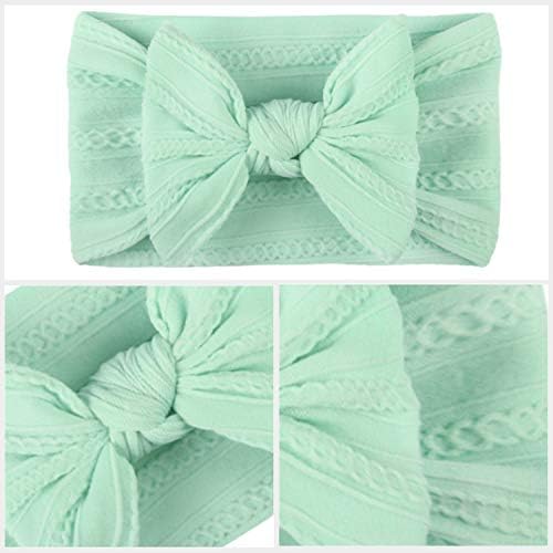 Baby Turban Headband Set-Bowknot Hairband Soft Cute Headwear Elastic For Newborn/Girls/Boys/Kids Gift As Toddler Headdress Photography Props Accessories (G)