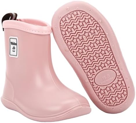 Baby Wellies Waterproof Lightweight Toddler Rain Boots For Little Kids Unisex Boys Girls