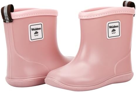 Baby Wellies Waterproof Lightweight Toddler Rain Boots For Little Kids Unisex Boys Girls
