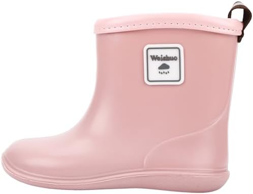 Baby Wellies Waterproof Lightweight Toddler Rain Boots for Little Kids Unisex Boys Girls